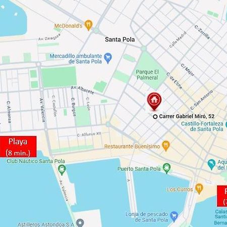 Céntrico apartamento con todo a estrenar en la playa Santa Pola Exterior foto